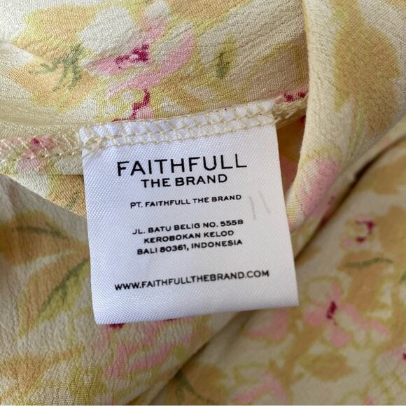 Faithfull The Brand Adele Floral Print Saint Tropez Midi Dress NWTs size 6 - Picture 13 of 15